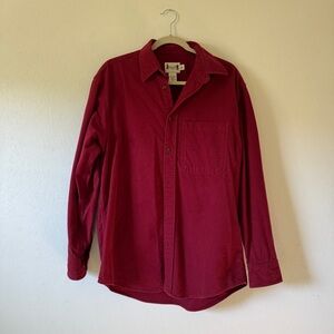 Burgundy Button Down